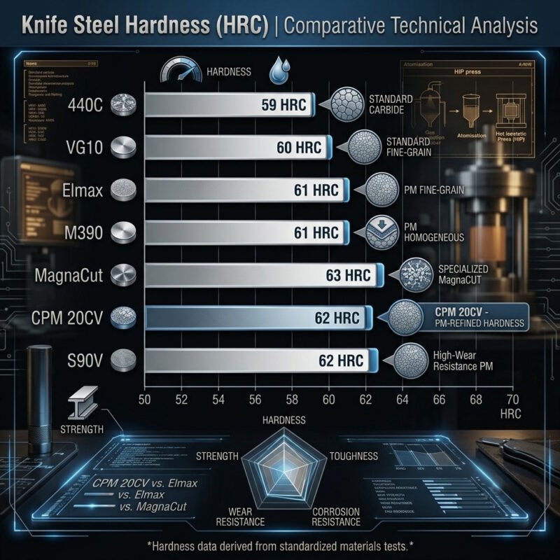 20CV Hardness Comparison Chart