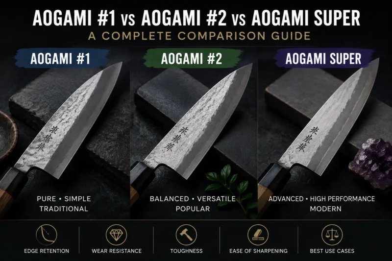 Aogami #1 vs Aogami #2 vs Aogami Super
