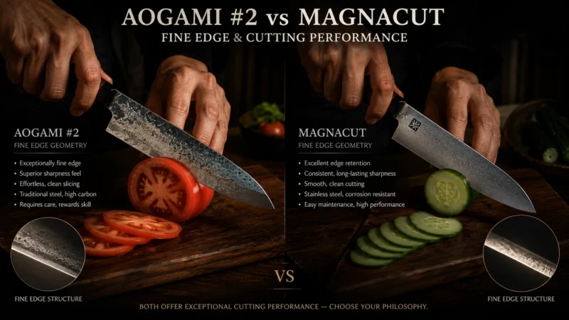 Aogami #2 vs MagnaCut cutting performance