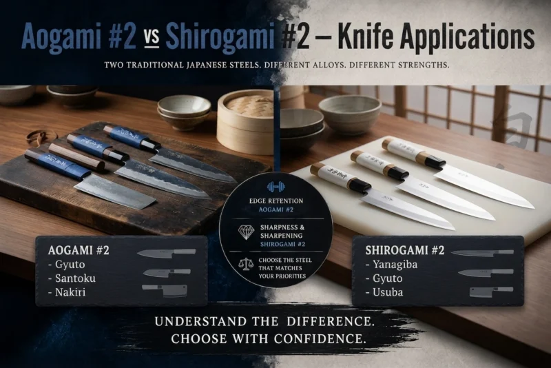 Aogami #2 vs Shirogami #2 — Knife Applications