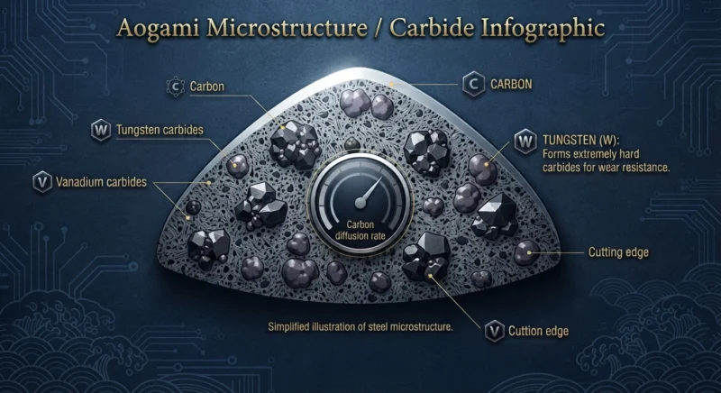 Aogami Microstructure