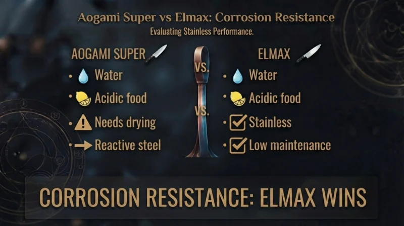 Aogami Super vs Elmax Corrosion Resistance
