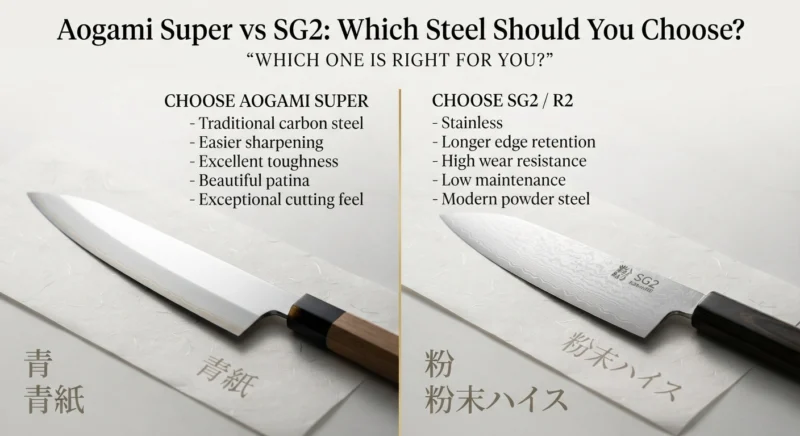 Aogami Super vs SG2 Which Steel Should You Choose