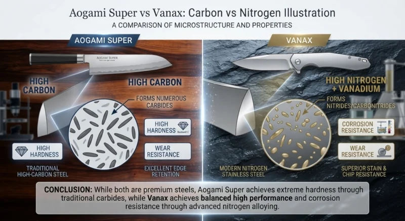Aogami Super vs Vanax Carbon vs nitrogen