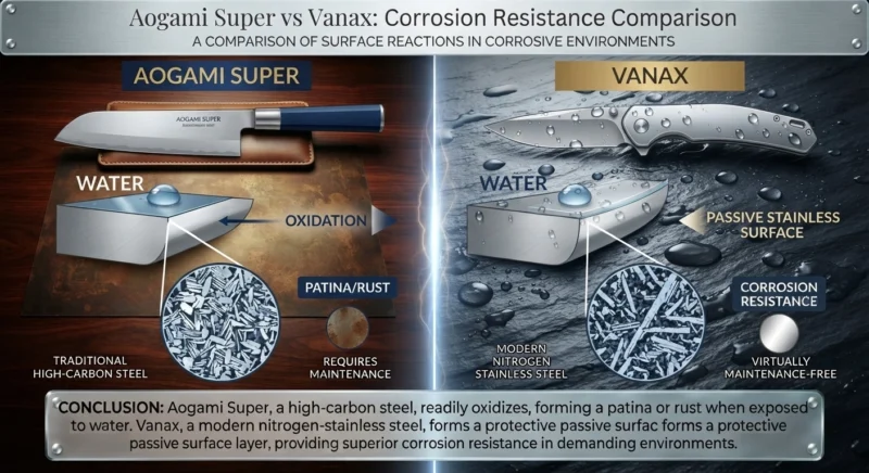 Aogami Super vs Vanax Corrosion resistance