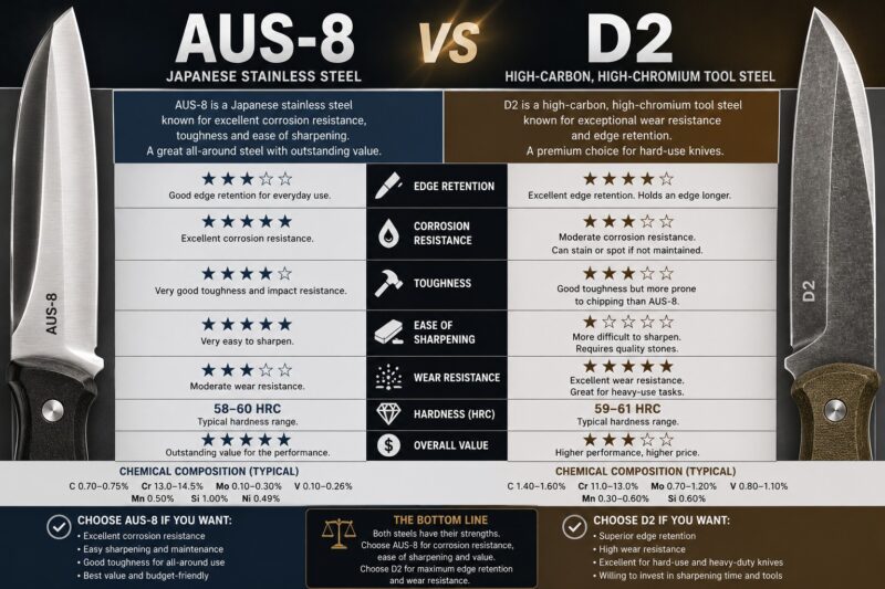 AUS-8 vs D2 infographic