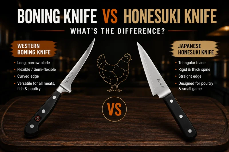 Boning Knife vs Honesuki Knife