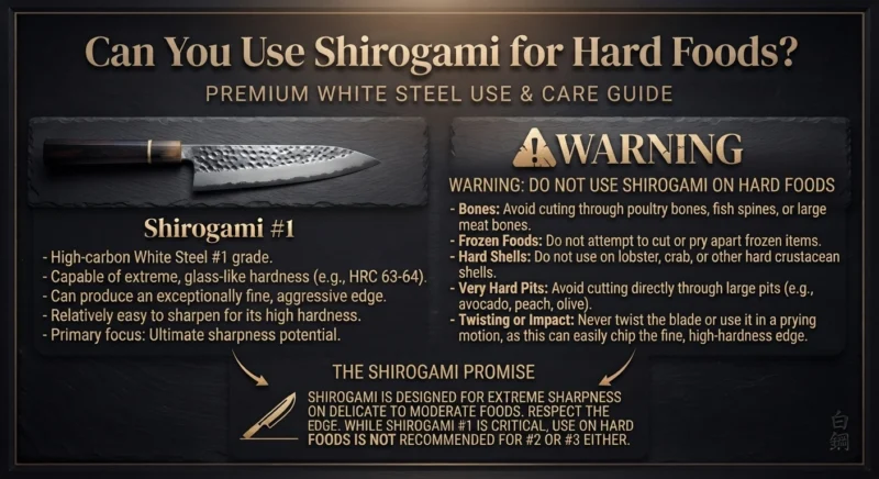 Can You Use Shirogami for Hard Foods?