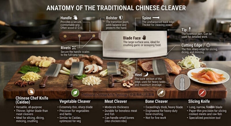 Chinese Knife Anatomy