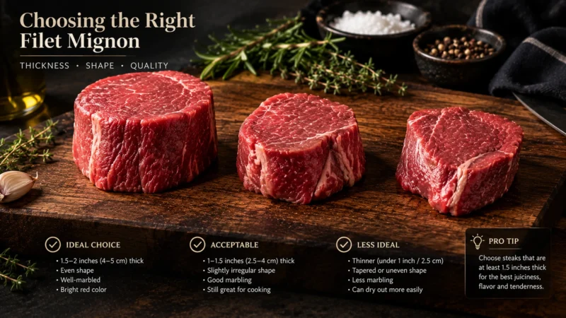 Choosing the filet mignon