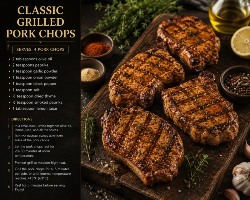 Classic Grilled Pork Chops