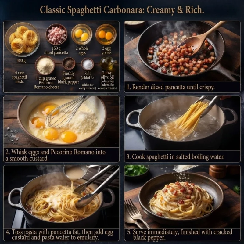 Classic Spaghetti Carbonara recipe