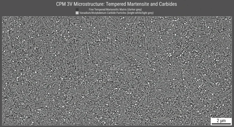 CPM 3V steel microstructure
