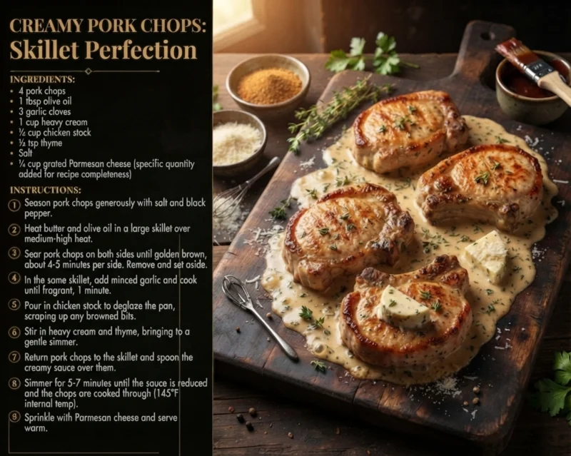 Creamy Pork Chops recipe