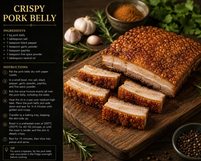 Crispy Pork Belly recipe