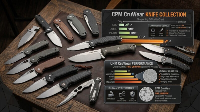 CPM CruWear knife collection