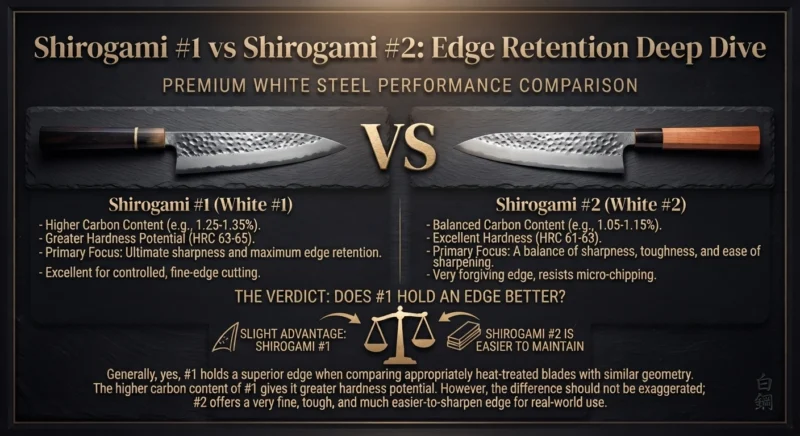 Does Shirogami #1 Hold an Edge Better Than #2