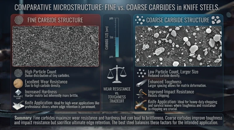  Fine carbides vs. coarse carbides