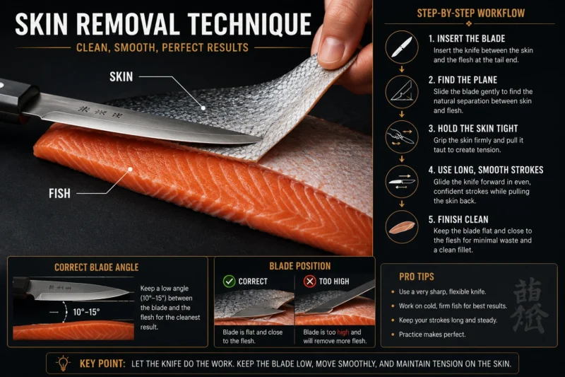 Fish Skin Removal Technique