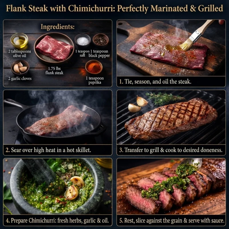 Flank Steak with Chimichurri recipe
