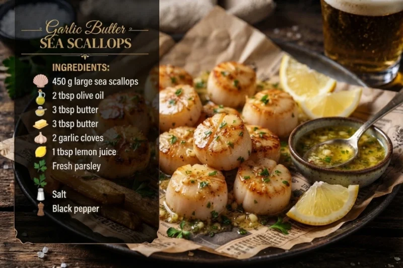 Garlic Butter Scallops recipe