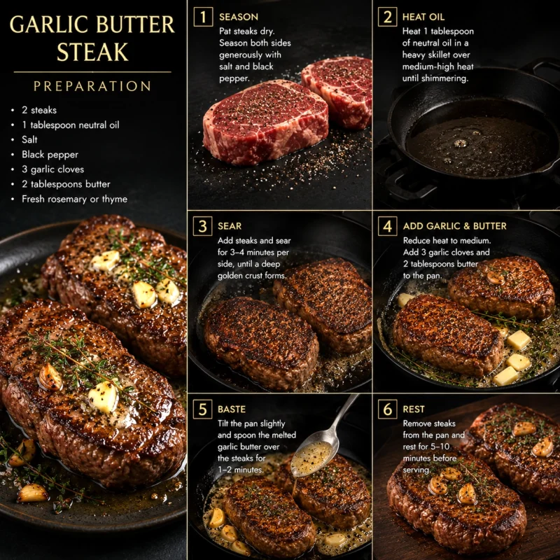 Garlic Butter Steak recipe