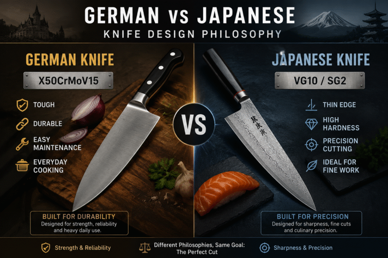German vs Japanese Knife Philosophy