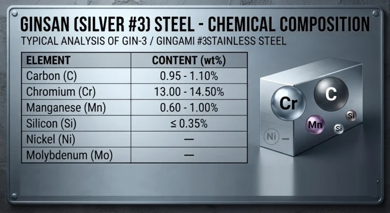Ginsan Steel Chemical Composition