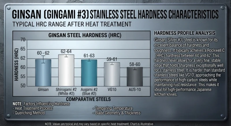 Ginsan Steel Hardness