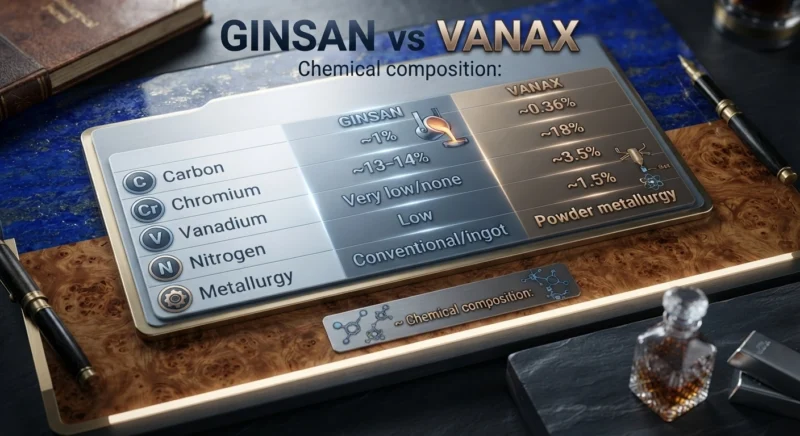 GINSAN vs VANAX Chemical composition