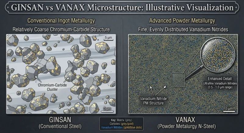 GINSAN vs VANAX Microstructure