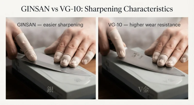 Ginsan vs VG-10 Sharpening