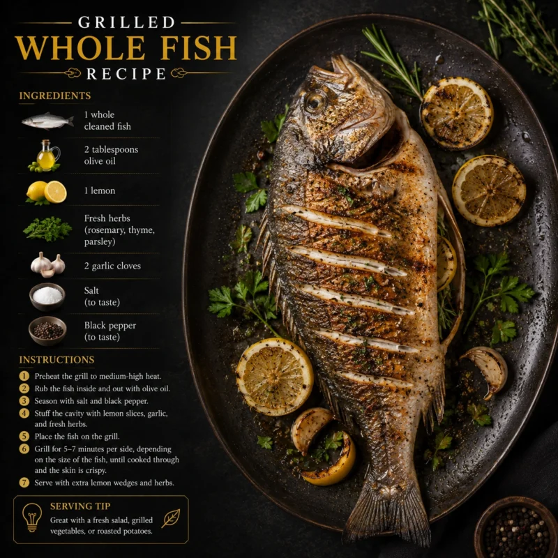 Grilled Whole Fish recipe