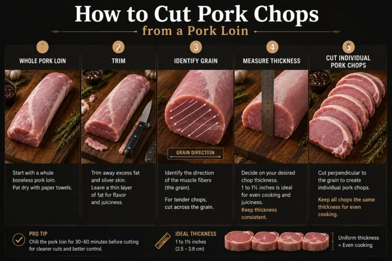 how to cut pork chops