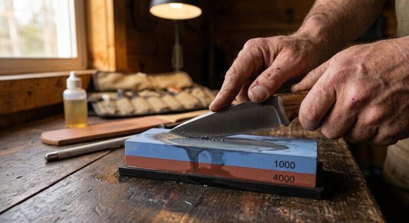 hunting knife sharpening