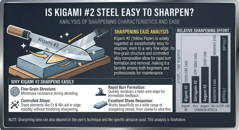 Is Kigami #2 Easy to Sharpen