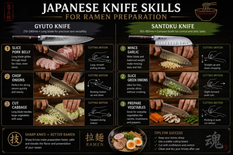 Japanese Knife Skills Infographic