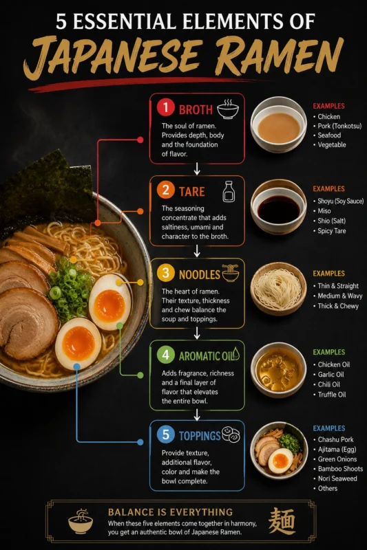 Japanese Ramen Components