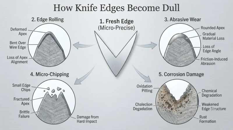 Knife Edge Wear Illustration