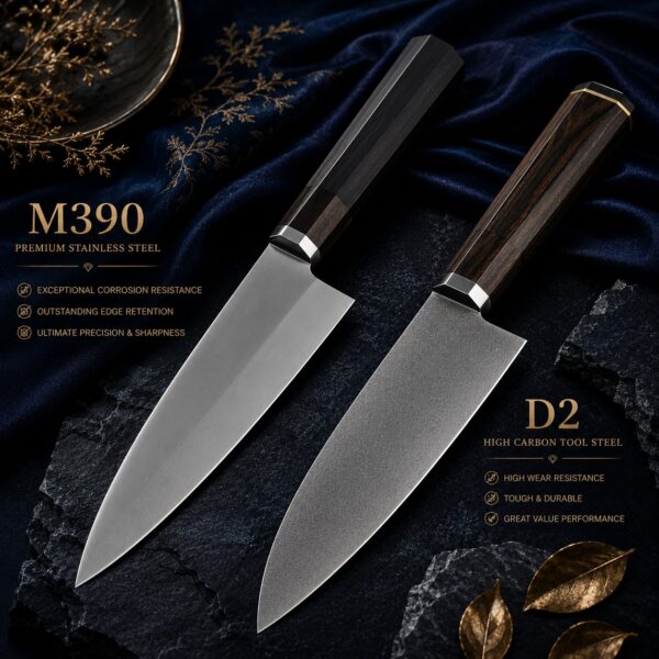 M390 vs D2 Steel
