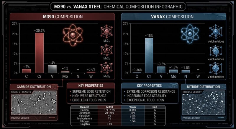 M390 and Vanax Composition infographic
