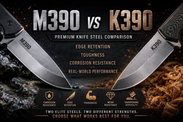 M390 vs K390 Steel