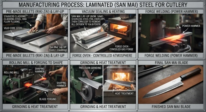manufacturing process of laminated steel