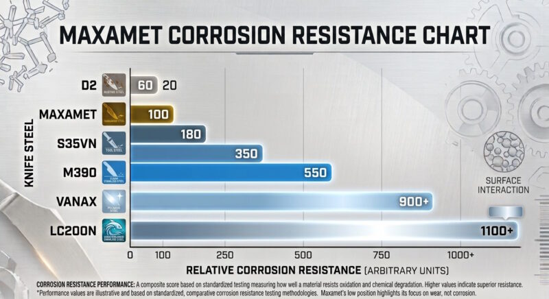 Maxamet Corrosion Resistance