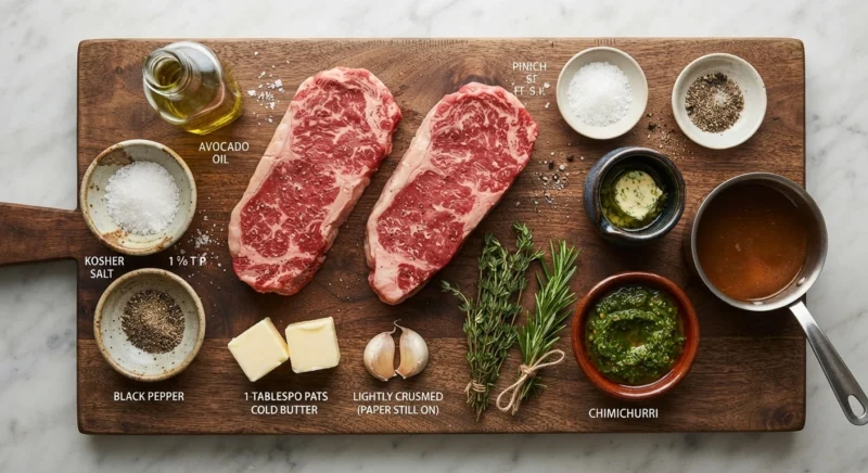 New York Strip steak Ingredients