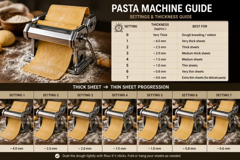 Pasta machine guide