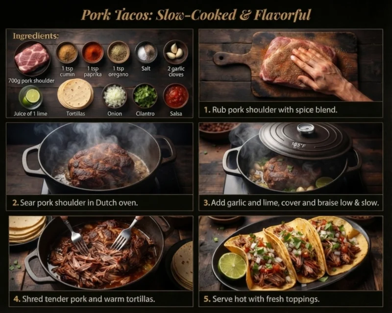Pork Tacos recipe