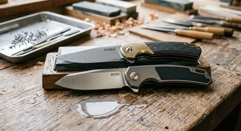  Premium EDC Folding Knives ELMAX and M390
