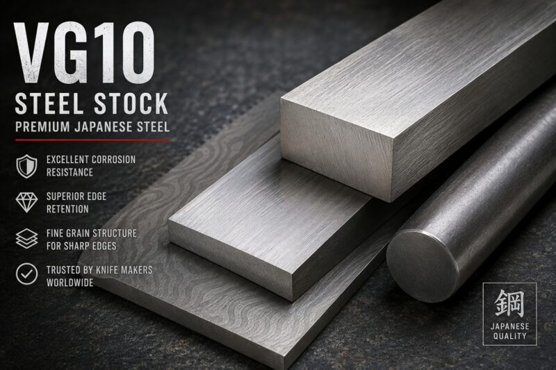 Premium VG10 steel stock showcase