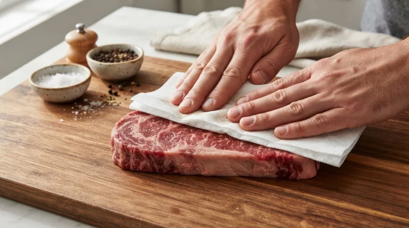 Preparing & Drying the Steak